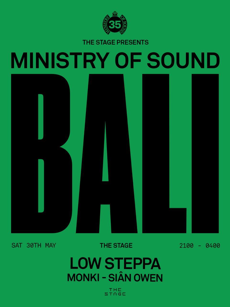 MINISTRY OF SOUND BALI